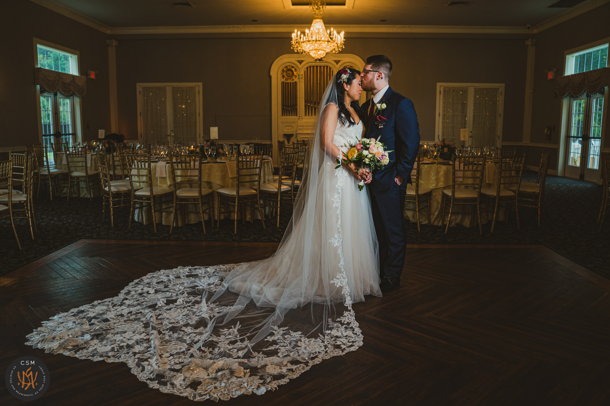 Beth & Joe's stately PA wedding at the Pen Ryn Estate by eastern Pennsylvania Photographer CSM Photography
