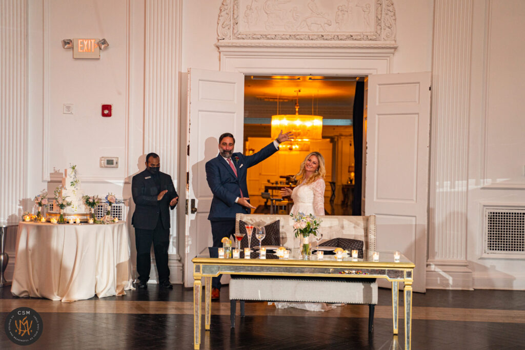 Jessica & Sam's Charismatic Cescaphe Down Town Club Wedding in Philadelphia, PA captured by classic and creative eastern pennsylvania wedding photographer CSM Photography