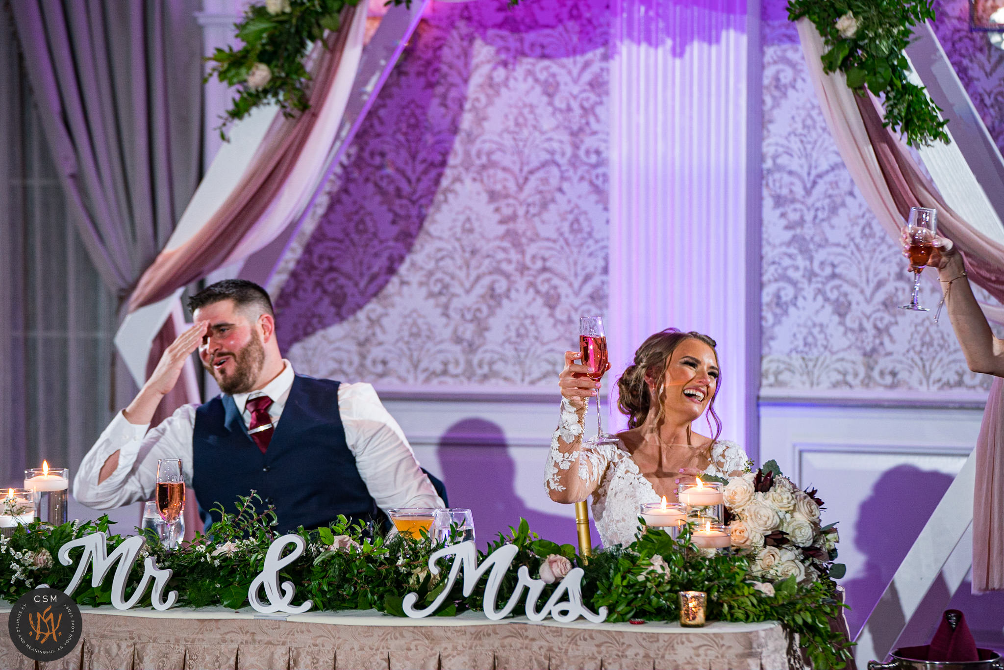 Lynnzee & Brian's exuberant wedding The Merion in Cinnaminson, NJ, captured by Eastern Pennsylvania Wedding Photographer CSM Photography