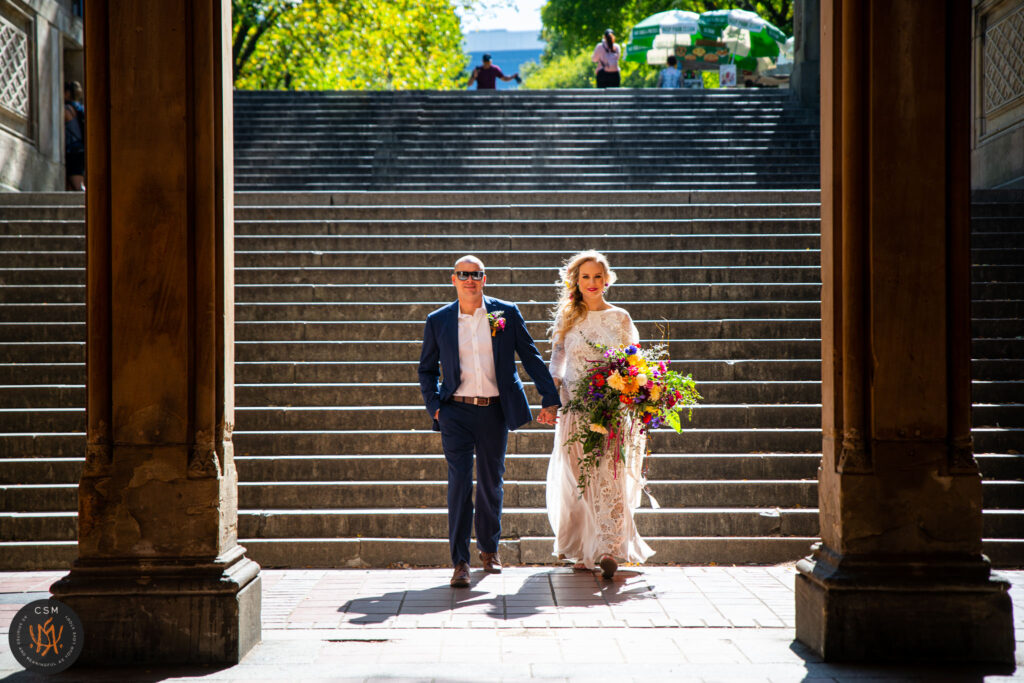 Vanessa & Craig's Central Park Wedding in New York City, NY captured by classic and creative eastern pennsylvania wedding photographer CSM Photography