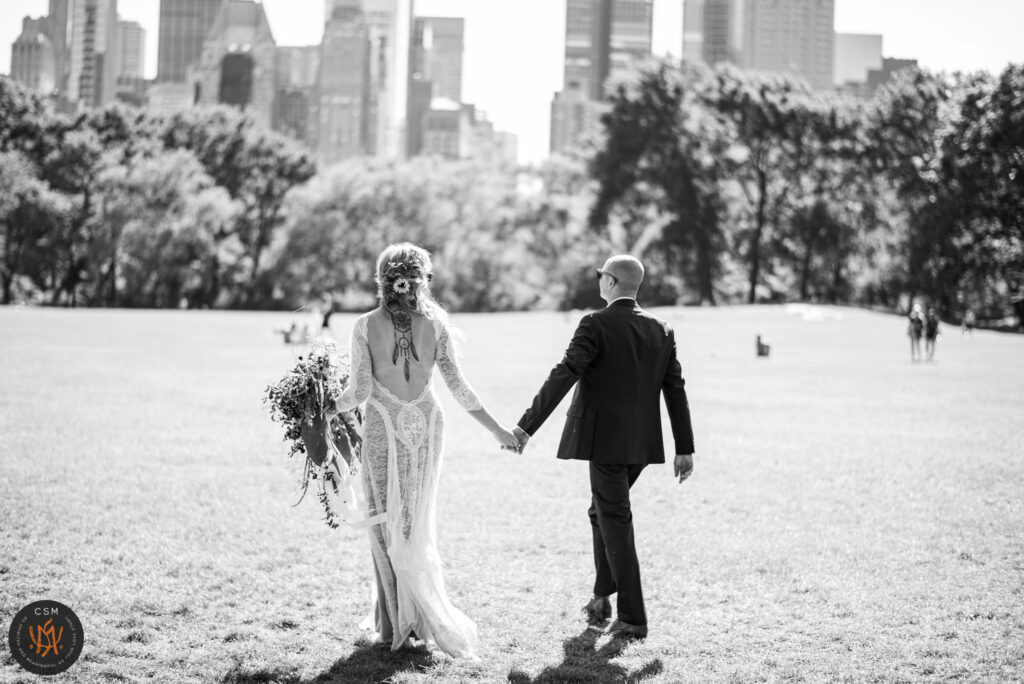 Vanessa & Craig's Central Park Wedding in New York City, NY captured by classic and creative eastern pennsylvania wedding photographer CSM Photography