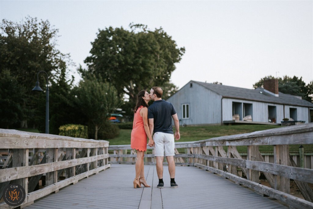 Kathleen and Tyler's river side Fair Haven Engagement Session in Fair Haven, NJ captured by classic and creative eastern pennsylvania wedding photographer CSM Photography