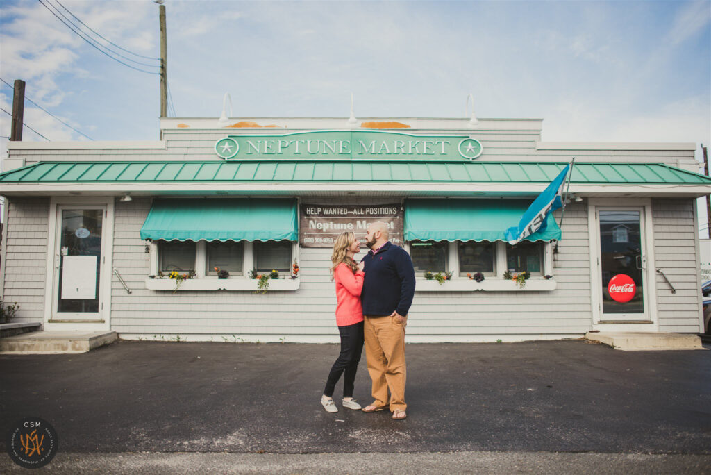 Jaimie & CJ's cozy Long Beach Island Engagement Session in Philadelphia, PA captured by classic and creative eastern pennsylvania wedding photographer CSM Photography