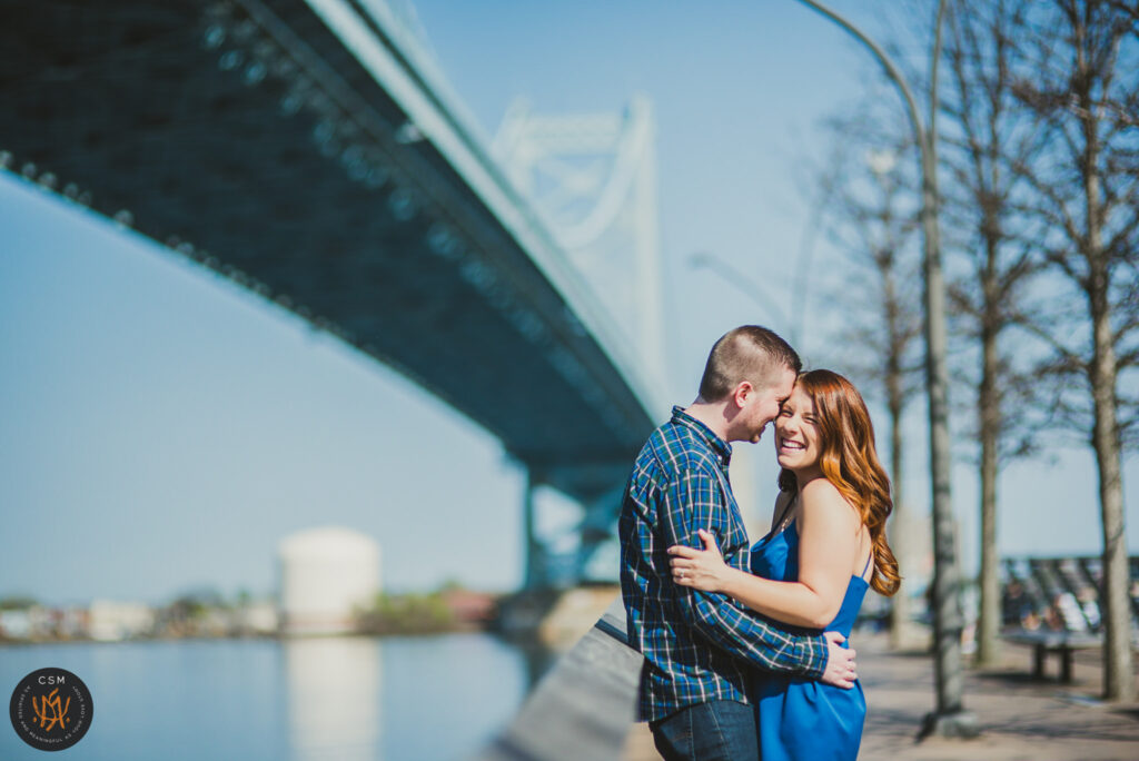 Maura and Colin's light hearted Old City Engagement Session captured by classic and creative eastern pennsylvania wedding photographer CSM Photography