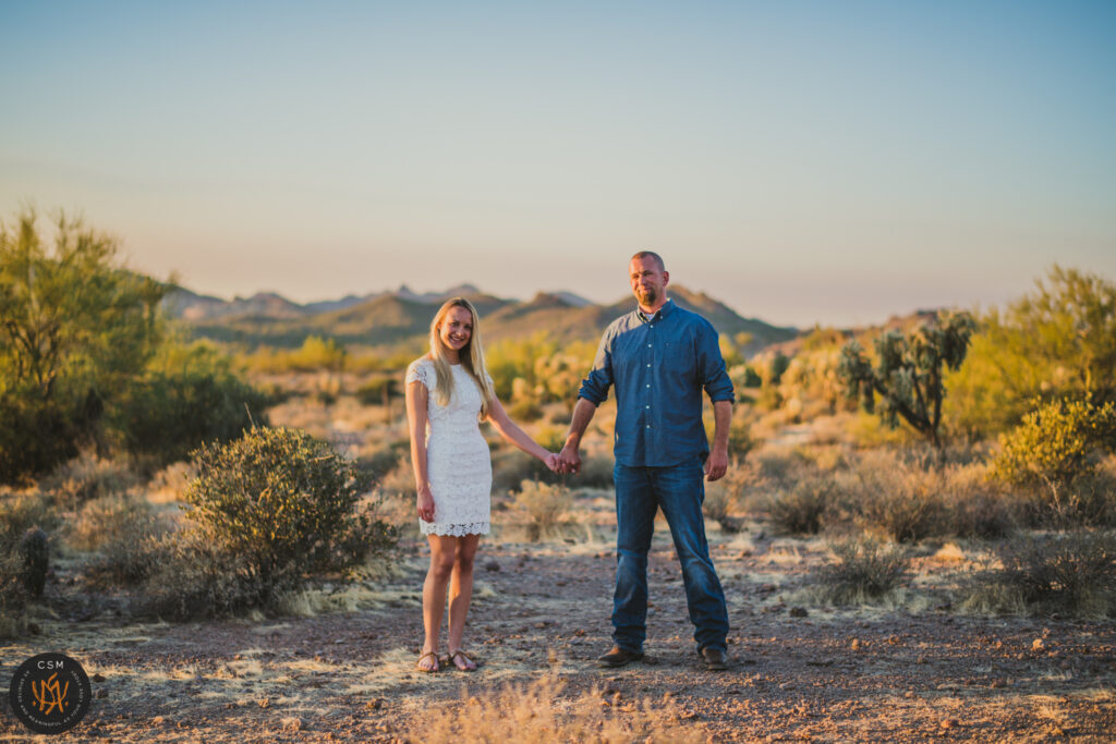 Amanda and Brian's Phoenix Arizona Engagement Session captured by classic and creative eastern pennsylvania wedding photographer CSM Photography