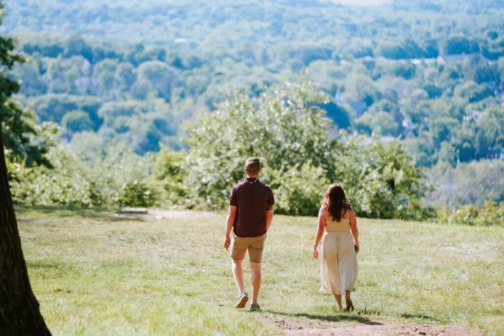 Amanda & Shawns's scenic overlook at Hawk Hill Overlook in Lambertville, NJ captured by classic and creative eastern pennsylvania wedding photographer CSM Photography