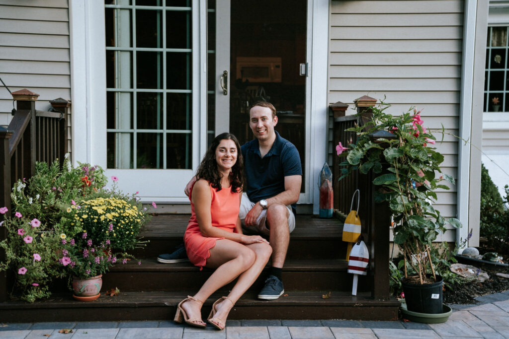 Kathleen and Tyler's river side Fair Haven Engagement Session in Fair Haven, NJ captured by classic and creative eastern pennsylvania wedding photographer CSM Photography