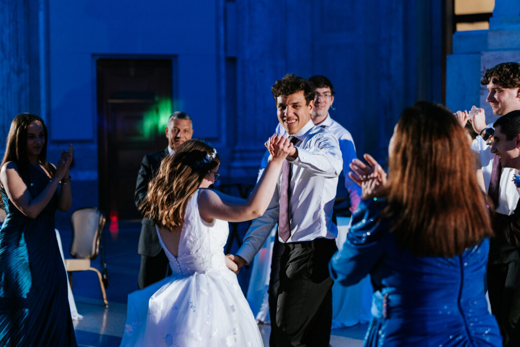 Ciera and Youssef's Franklin Institute wedding captured by classic and creative eastern pennsylvania wedding photographer CSM Photography