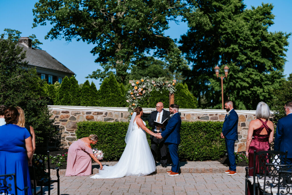 Stephanie and Kris' La Massaria wedding captured by classic and creative eastern pennsylvania wedding photographer CSM Photography