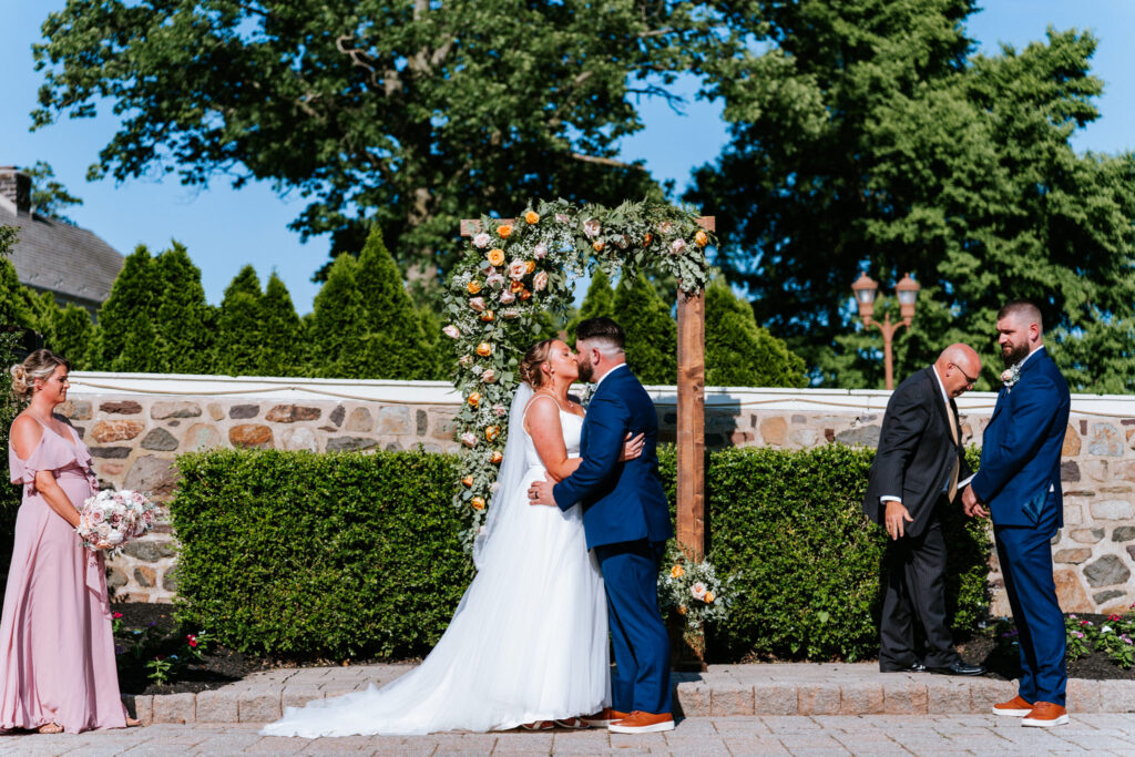 Stephanie and Kris' La Massaria wedding captured by classic and creative eastern pennsylvania wedding photographer CSM Photography